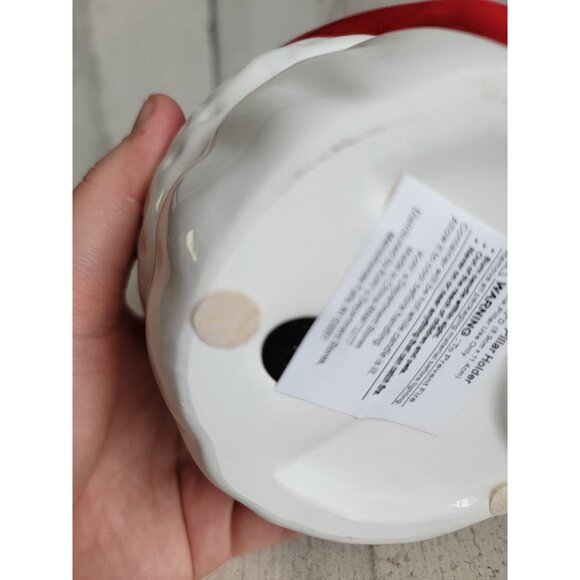 Santa claus face candle holder ceramic xmas decor figure - Picture 6 of 6